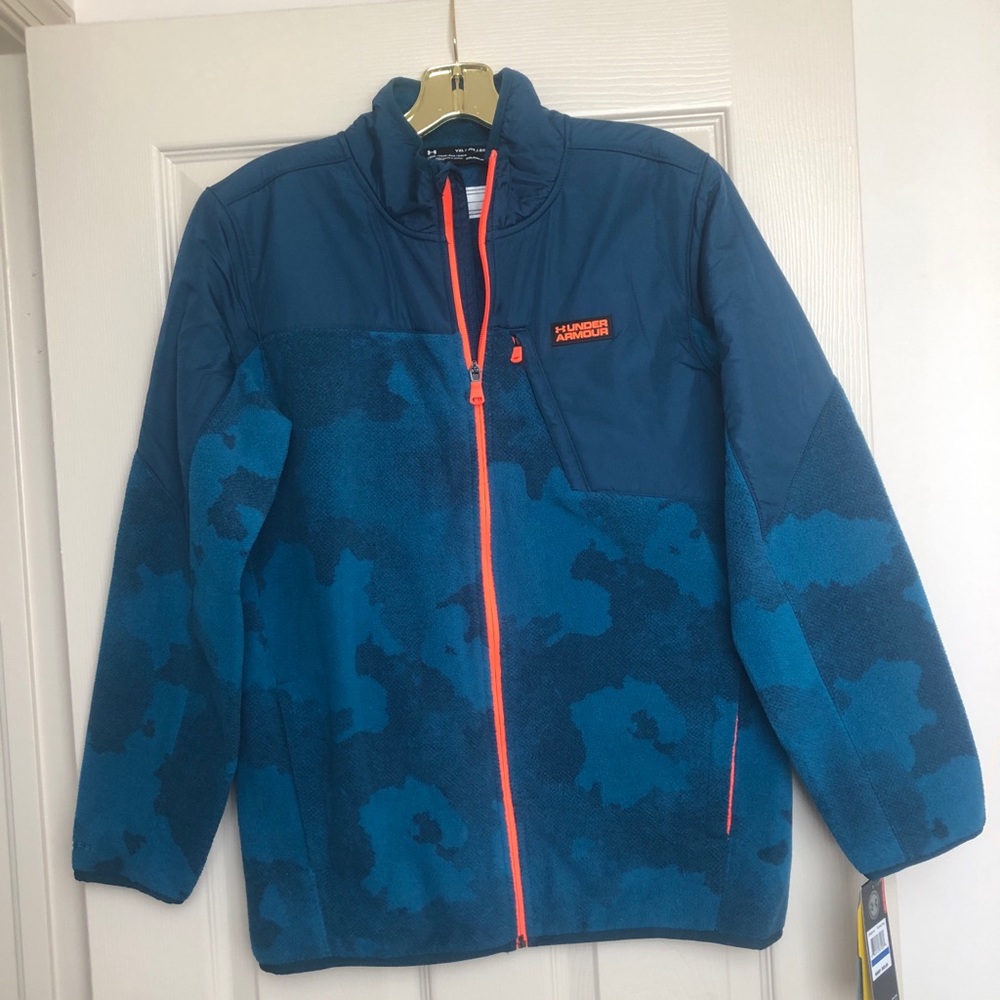 NWT kids Under Armour storm fleece jacket size:YXL